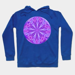 Glass Flower Marble in Purple Hoodie